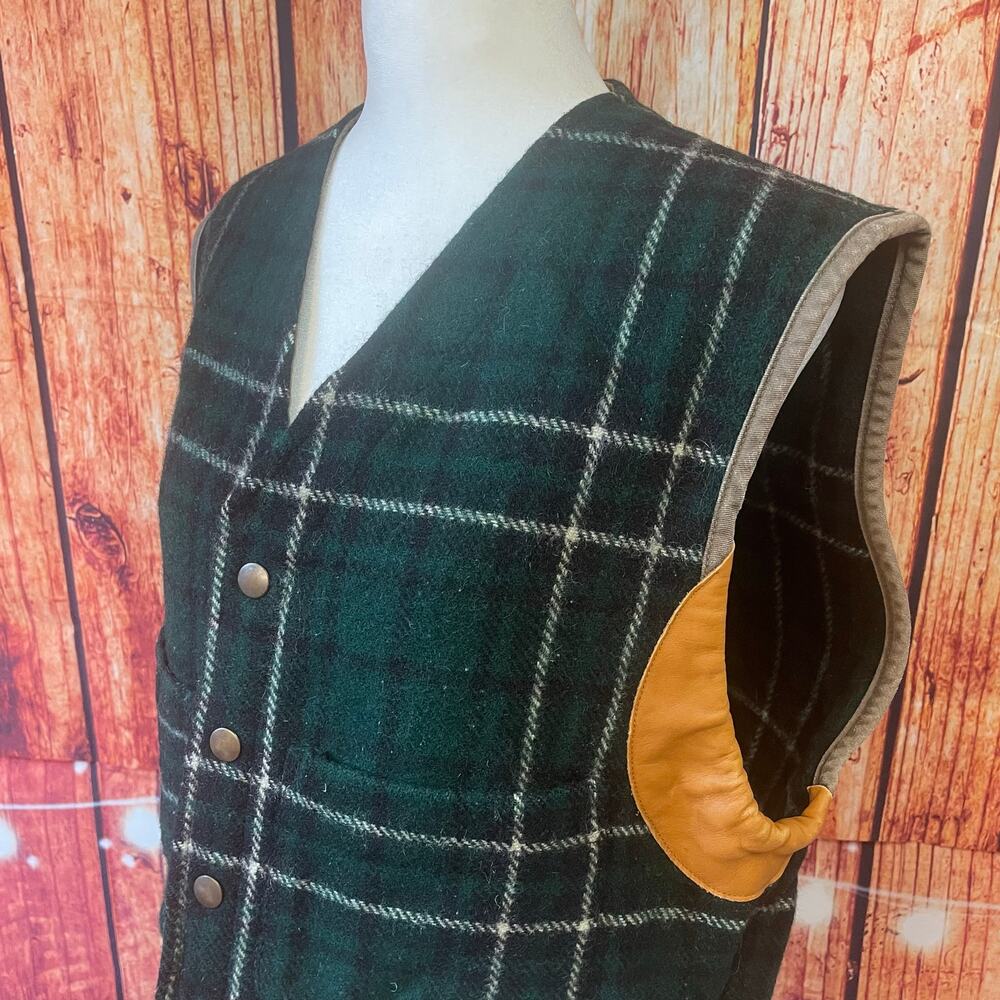 Ralph Lauren Dark Green Plaid Vest